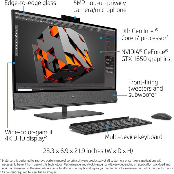 Hp Envy 32 All In One Core i7 9th Gen 16GB RAM 256GB SSD + 2TB HDD Nvidia GeForce RTX 2080 Max-Q 8gb - Image 4