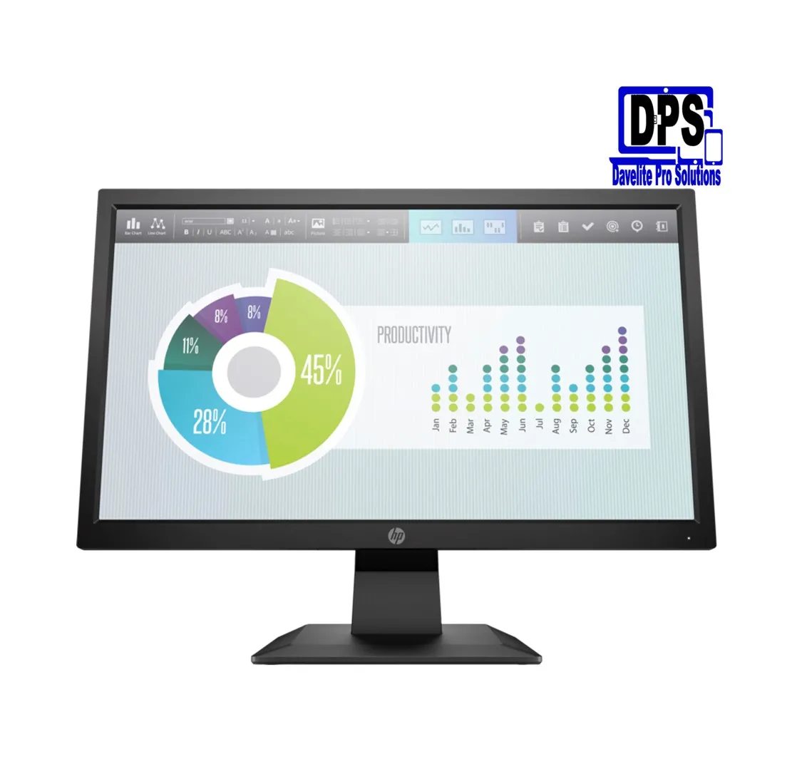HP P22v G4 22 Inch HD LED Monitor (9TT53AA) HDMI + VGA