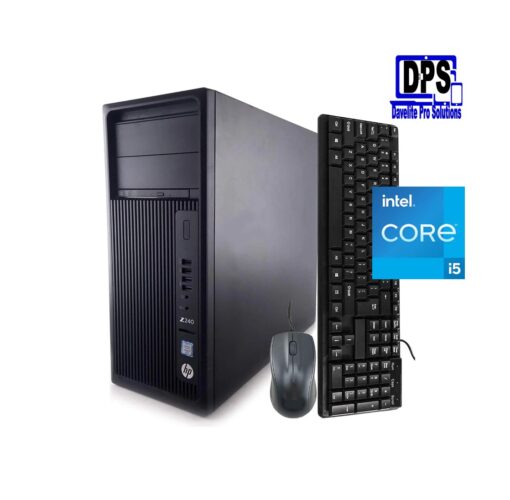 HP Z240 Workstation Core i5 6th Gen 8GB RAM 500GB HDD AMD Radeon RX-550 Graphics