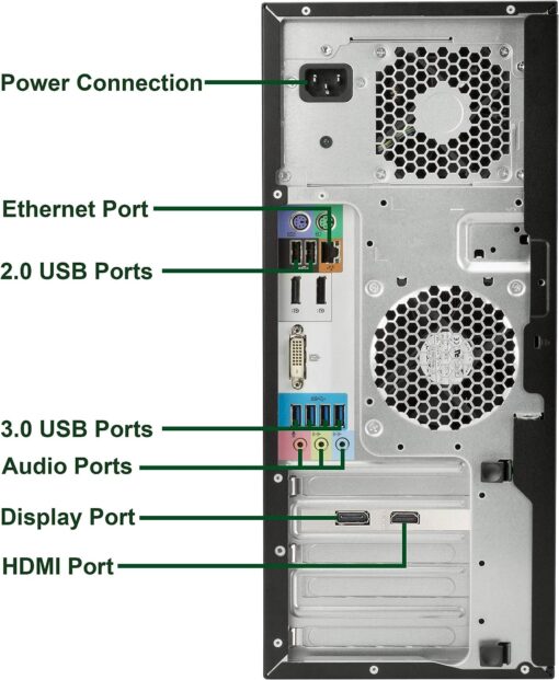HP Z240 Workstation Core i5 6th Gen 8GB RAM 500GB HDD AMD Radeon RX-550 Graphics - Image 3
