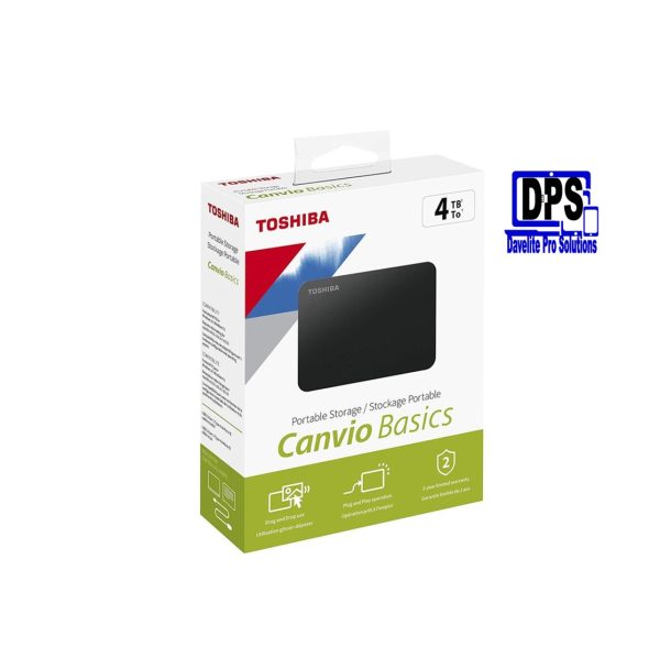 Toshiba Canvio Basics 4TB Portable External Hard Drive USB 3.0