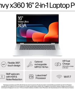 Alternative view of HP Envy 16 x360 2-in-1 Laptop, 16", Touch screen, Intel® Core™ Ultra 7, 16GB RAM, 1TB SSD, 2K