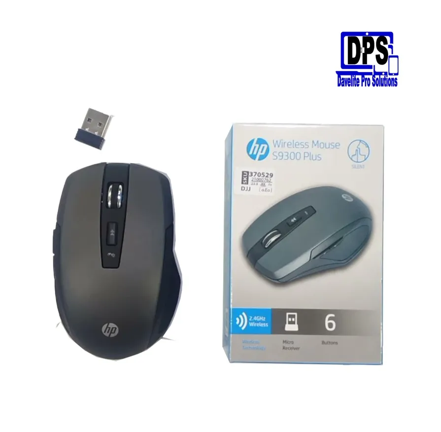 HP Wireless Mouse Silent S9300 PLUS Black