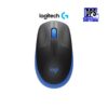Logitech M191 Mouse, Full-size wireless - Blue (910-005909)