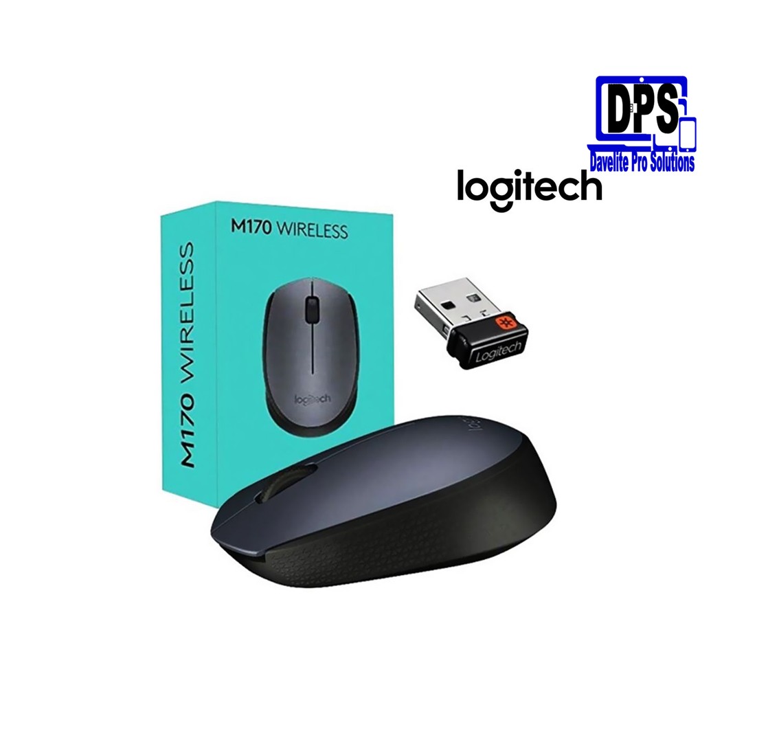 Logitech M170 Wireless Mouse - Black (910-004642)