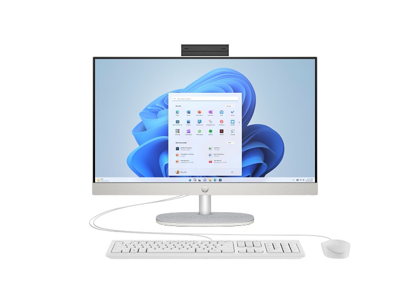 HP All-in-One 24-CR0221D TOUCH SCREEN PC, Intel® Core™ Core i7-1355U, 8GB RAM, 512GB SSD, 23.8 Inch, 1 Year Warranty (C1JS7PA) - Image 3